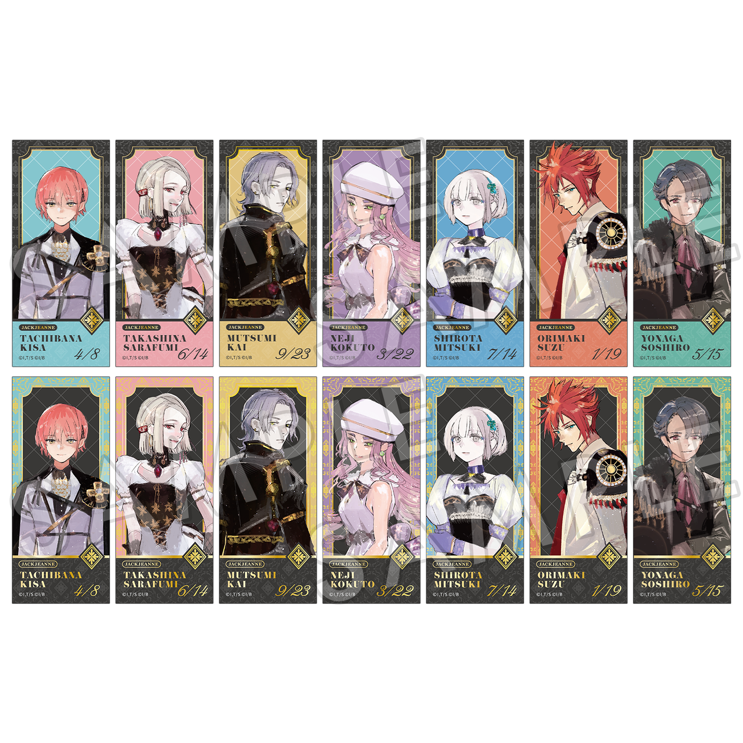 【預售】《JACKJEANNE》門票貼紙 2nd Anniversary Ver. (全14款)*隨機一款