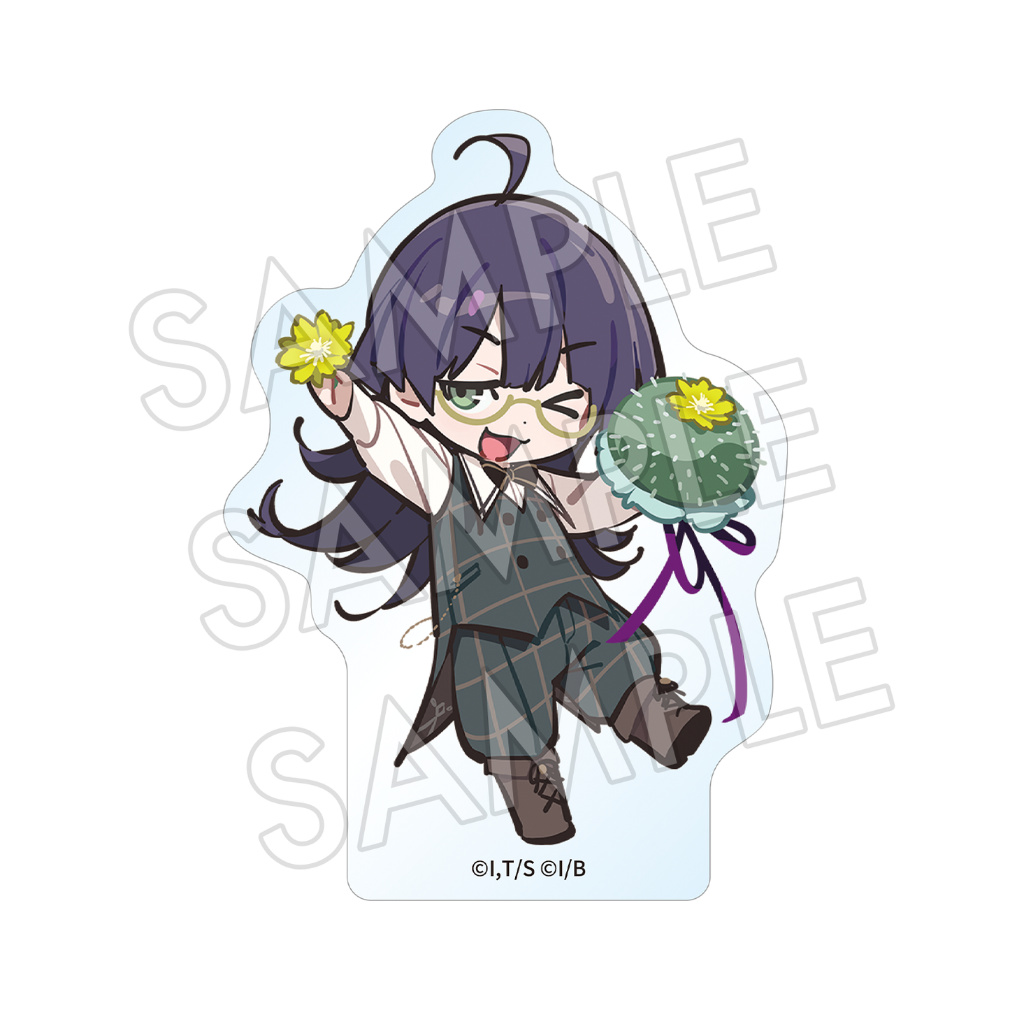 【預售】《JACKJEANNE》「根地 黒門」Q版亞克力角色擺件 Image Flower Ver.